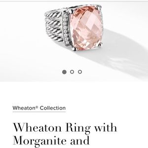 RELISTED Morganite and Diamond Wheaton Ring